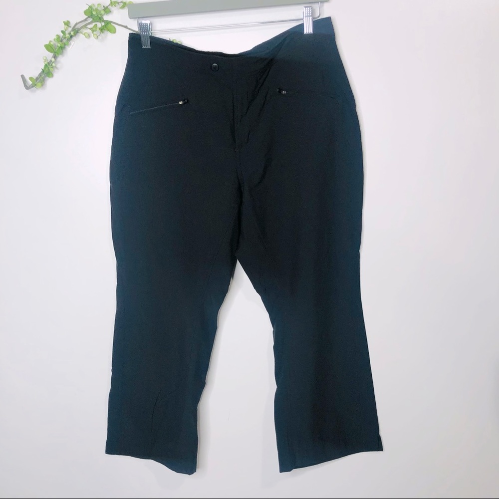 Columbia Titanium Black Capri Pants, L